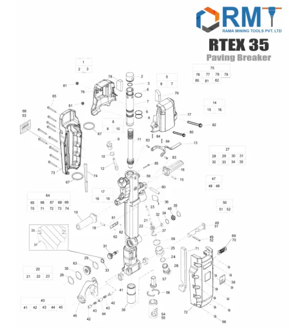 RTEX 35  - Pneumatic Breaker